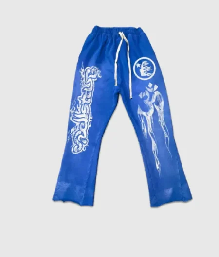 Hellstar Flare Blue Sweatpants